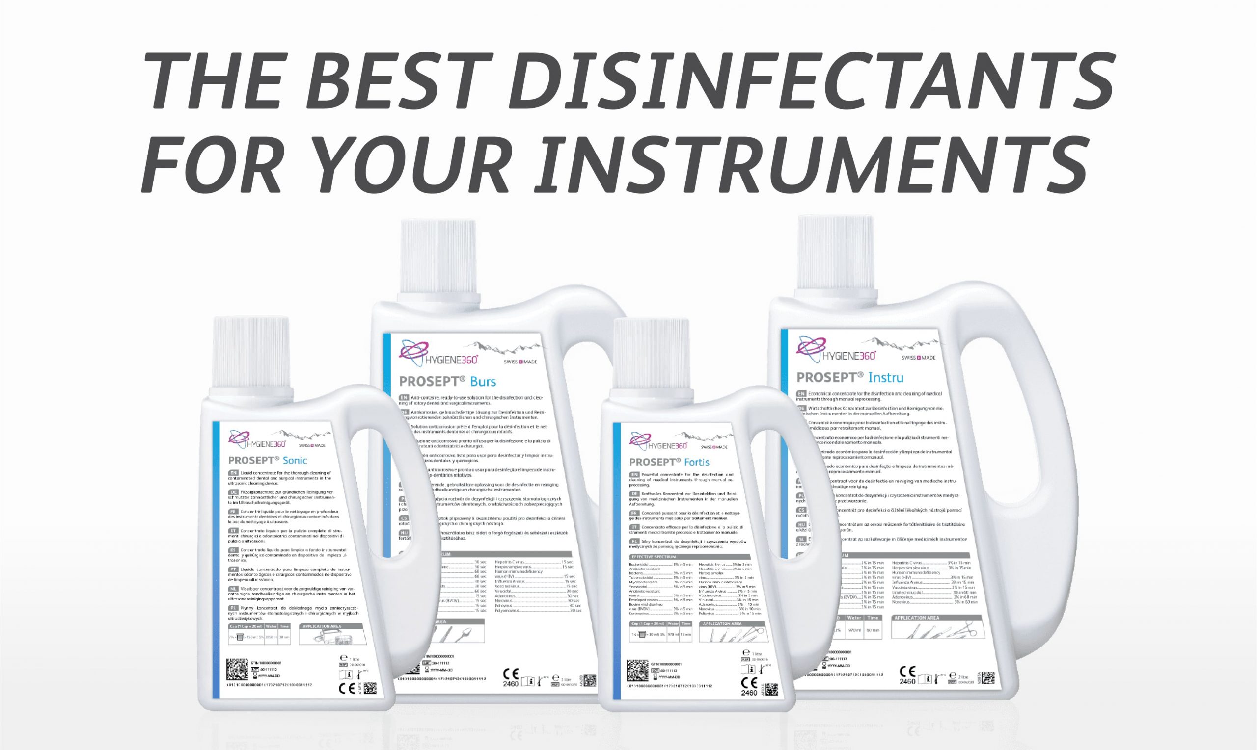 Instrument Disinfectants and Cleaners